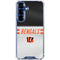 NFL Cincinnati Bengals White Striped Galaxy S25 Clear Case