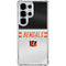 NFL Cincinnati Bengals White Striped Galaxy S25 Ultra Clear Case
