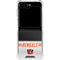 NFL Cincinnati Bengals White Striped Galaxy Z Flip6 Clear Case