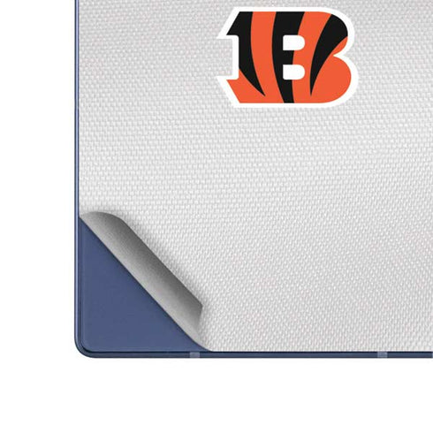 NFL Cincinnati Bengals White Striped Galaxy Z Fold6 Skin