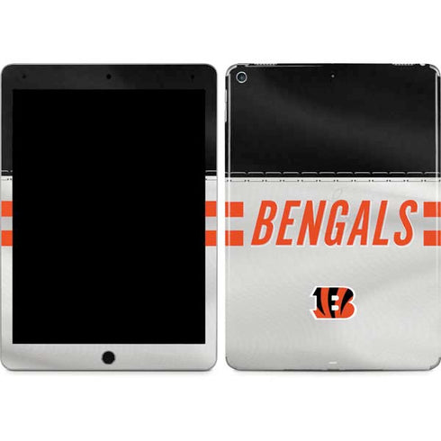 NFL Cincinnati Bengals White Striped iPad Skins