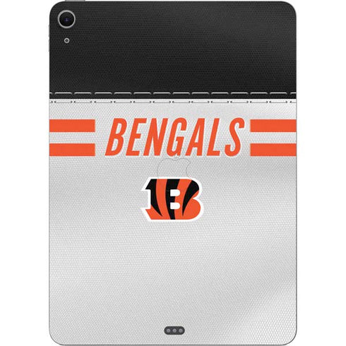 NFL Cincinnati Bengals White Striped Apple iPad Air Skin