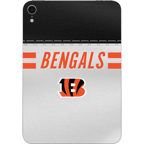 NFL Cincinnati Bengals White Striped Apple iPad Mini Skin