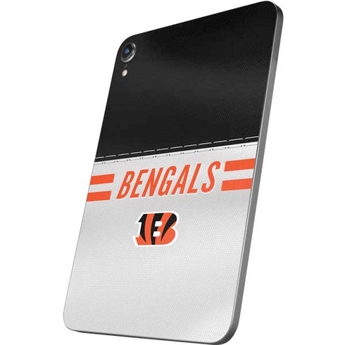 NFL Cincinnati Bengals White Striped Apple iPad Mini Skin
