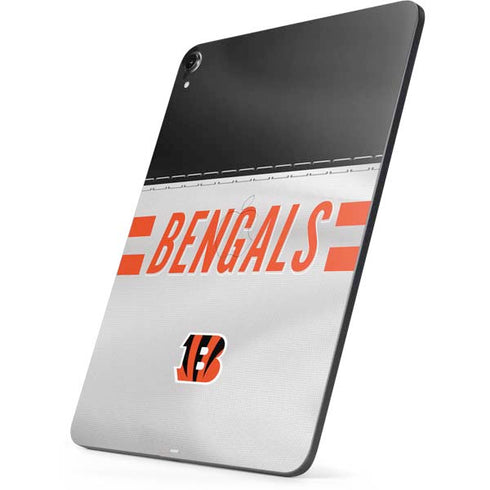 NFL Cincinnati Bengals White Striped Apple iPad Pro Skin