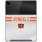NFL Cincinnati Bengals White Striped iPad Pro 12.9in (2020) Clear Case