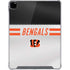 NFL Cincinnati Bengals White Striped iPad Pro 12.9in (2020) Clear Case