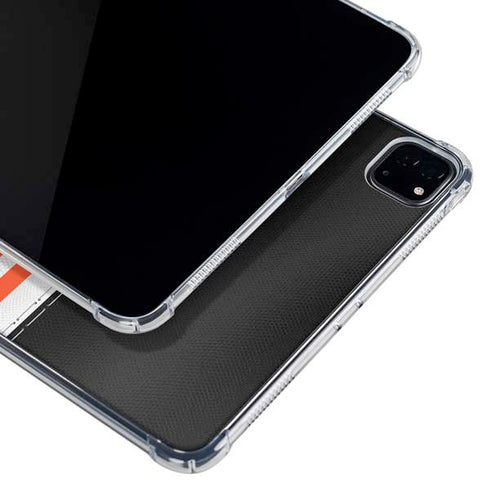 NFL Cincinnati Bengals White Striped iPad Pro 12.9in (2020) Clear Case