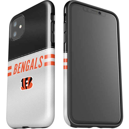 NFL Cincinnati Bengals White Striped iPhone 11 Impact Case