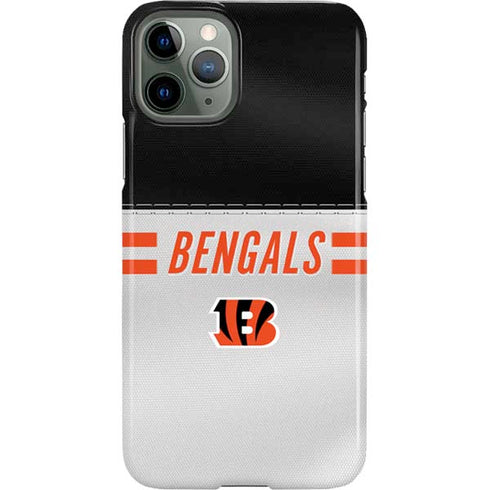NFL Cincinnati Bengals White Striped iPhone 11 Pro Lite Case