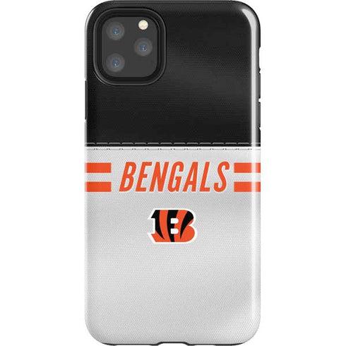 NFL Cincinnati Bengals White Striped iPhone 11 Pro Max Impact Case