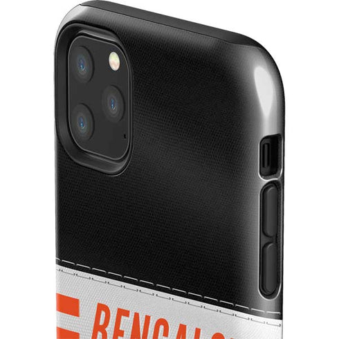 NFL Cincinnati Bengals White Striped iPhone 11 Pro Max Impact Case