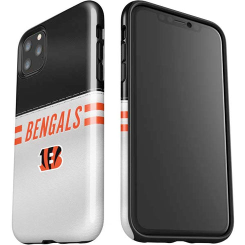 NFL Cincinnati Bengals White Striped iPhone 11 Pro Max Impact Case