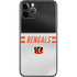 NFL Cincinnati Bengals White Striped iPhone 11 Pro Skin