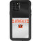 NFL Cincinnati Bengals White Striped iPhone 11 Pro Waterproof Case