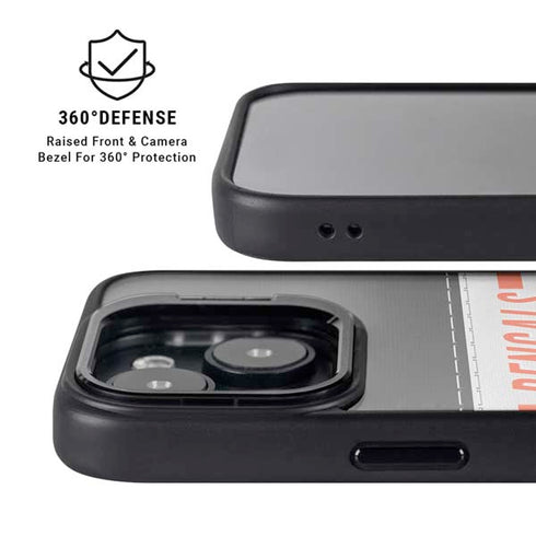 NFL Cincinnati Bengals White Striped iPhone 14 Kickstand Case