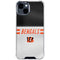 NFL Cincinnati Bengals White Striped iPhone 15 Clear Case