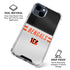 NFL Cincinnati Bengals White Striped iPhone 15 Clear Case