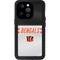 NFL Cincinnati Bengals White Striped iPhone 15 Pro Waterproof Case