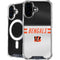 NFL Cincinnati Bengals White Striped iPhone 16 MagSafe Case