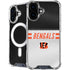 NFL Cincinnati Bengals White Striped iPhone 16 MagSafe Case