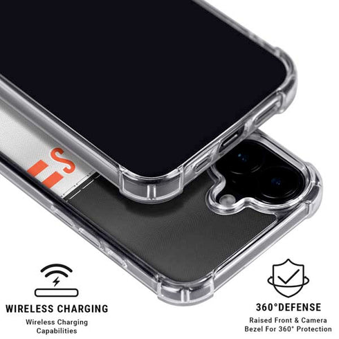 NFL Cincinnati Bengals White Striped iPhone 16 MagSafe Case