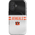 NFL Cincinnati Bengals White Striped iPhone 16 Magsafe Impact Case