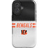 NFL Cincinnati Bengals White Striped iPhone 16 Plus Impact Case