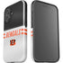 NFL Cincinnati Bengals White Striped iPhone 16 Plus Impact Case