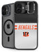 NFL Cincinnati Bengals White Striped iPhone 16 Plus Kickstand Case
