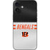 NFL Cincinnati Bengals White Striped iPhone 16 Plus Skin