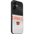 NFL Cincinnati Bengals White Striped iPhone 16 Plus Skin