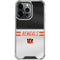 NFL Cincinnati Bengals White Striped iPhone 16 Pro Clear Case