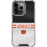 NFL Cincinnati Bengals White Striped iPhone 16 Pro Clear Case
