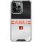 NFL Cincinnati Bengals White Striped iPhone 16 Pro Max Clear Case
