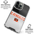 NFL Cincinnati Bengals White Striped iPhone 16 Pro Max Clear Case