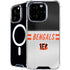 NFL Cincinnati Bengals White Striped iPhone 16 Pro Max MagSafe Case