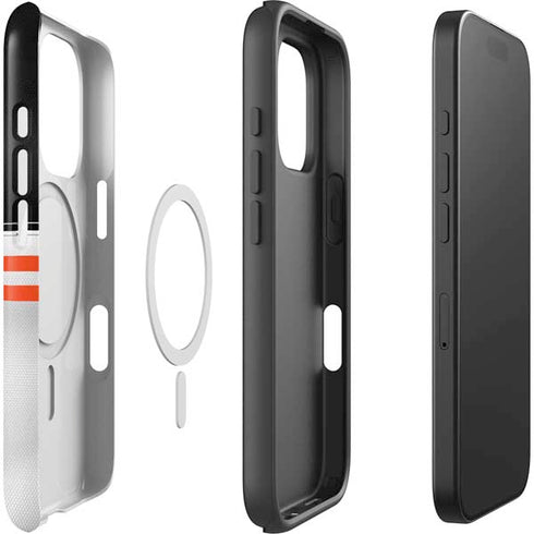 NFL Cincinnati Bengals White Striped iPhone 16 Pro Max Magsafe Impact Case