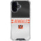 NFL Cincinnati Bengals White Striped iPhone 17 Clear Case