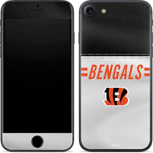 NFL Cincinnati Bengals White Striped iPhone 7 Skin