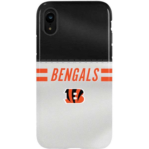 NFL Cincinnati Bengals White Striped iPhone XR Pro Case