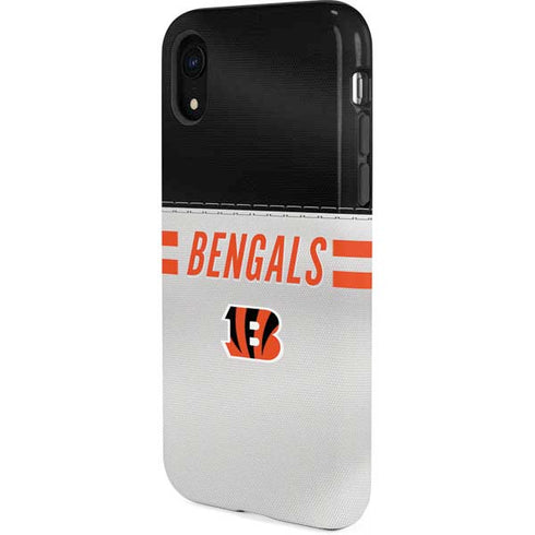 NFL Cincinnati Bengals White Striped iPhone XR Pro Case