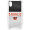 NFL Cincinnati Bengals White Striped iPhone XS Clear Case