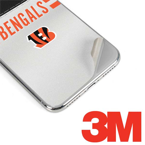 NFL Cincinnati Bengals White Striped iPhone XS Max Skin