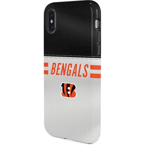 NFL Cincinnati Bengals White Striped iPhone XS Pro Case