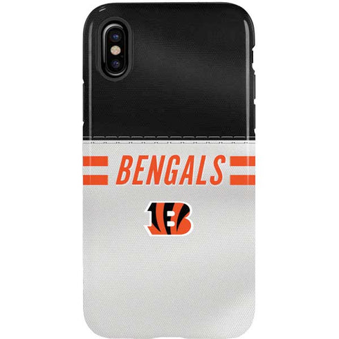 NFL Cincinnati Bengals White Striped iPhone XS Pro Case