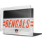 NFL Cincinnati Bengals White Striped MacBook Pro 14in (2021-24) Case plus Skin