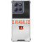 NFL Cincinnati Bengals White Striped Moto G 5G (2025) Clear Case