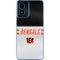 NFL Cincinnati Bengals White Striped Moto G Play 4G (2024) Skin
