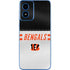 NFL Cincinnati Bengals White Striped Moto G Play 4G (2024) Skin